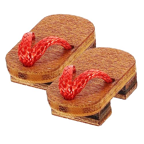 CIYODO Miniatur Holzclogs für Puppenhaus DIY Dekoration Robustes Leichtes Material Realistische Form Mini Holzschuhe als Foto Requisite CIYODO Miniatur Holzclogs für Puppenhaus DIY Dekoration Robustes Leichtes Material Realistische Form Mini Holzschuhe als Foto Requisite von CIYODO