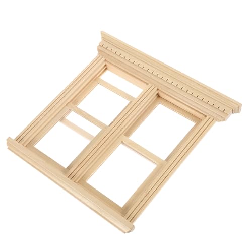 CIYODO Miniatur Holzfenster Puppenhausmöbel DIY Schiebbares Fenstermodell Detailreiche Holzdeko für Puppenhäuser Geeignet für Küche Schlafzimmer und Lebendige Miniatur Szenendekoration CIYODO Miniatur Holzfenster Puppenhausmöbel DIY Schiebbares Fenstermodell Detailreiche Holzdeko für Puppenhäuser Geeignet für Küche Schlafzimmer und Lebendige Miniatur Szenendekoration von CIYODO