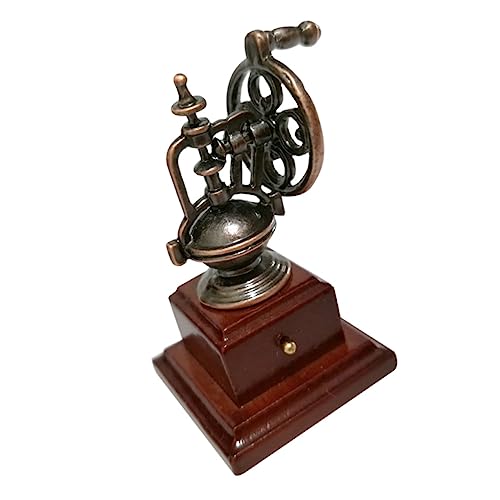 CIYODO Miniatur Kaffeemaschine Puppenhaus Zubehör Retro Handkurbel Modell für DIY Dekoration Rollenspiel Zufällige Farbe Zufällige Farbe von CIYODO