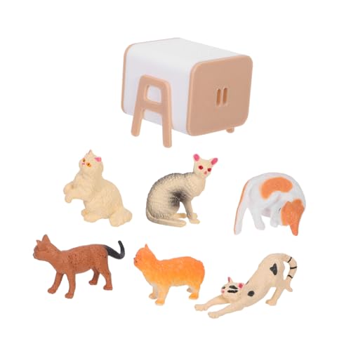 CIYODO Miniatur Katzenhaus Zubehör Realistische Mini Katzenfiguren Puppenhaus Deko Kuchenaufsätze Micro Landschaft für Katzenfreunde CIYODO Miniatur Katzenhaus Zubehör Realistische Mini Katzenfiguren Puppenhaus Deko Kuchenaufsätze Micro Landschaft für Katzenfreunde von CIYODO