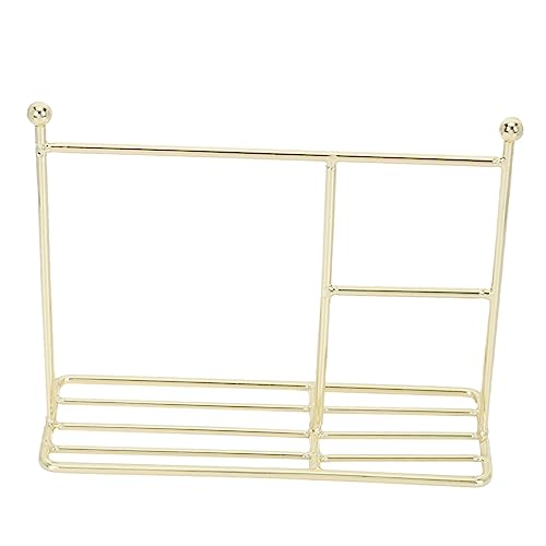 CIYODO Miniatur Kleiderständer für Puppen Goldfarbenes Puppenkleiderregal für Puppenhausmöbel und Kleideraufbewahrung Elegantes Design für Sammler CIYODO Miniatur Kleiderständer für Puppen Goldfarbenes Puppenkleiderregal für Puppenhausmöbel und Kleideraufbewahrung Elegantes Design für Sammler von CIYODO