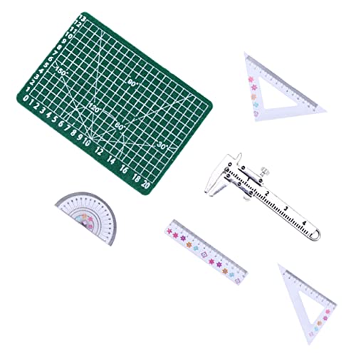 CIYODO Miniatur Lineal Modell aus Metall und Mini Puppenspielzeug Zubehör für Puppenhäuser Leichtes Handliches Messwerkzeug für Basteln und DIY Geeignet für Modellbau von CIYODO