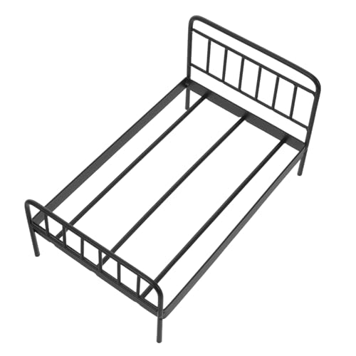 CIYODO Miniatur Metallbett Puppenhaus Zubehör Stabiles Eisenbett Spielbett für Elegantes Kompaktes Puppenhaus Möbel für Rollenspiel und Kreative Wohnzimmereinrichtung CIYODO Miniatur Metallbett Puppenhaus Zubehör Stabiles Eisenbett Spielbett für Elegantes Kompaktes Puppenhaus Möbel für Rollenspiel und Kreative Wohnzimmereinrichtung von CIYODO
