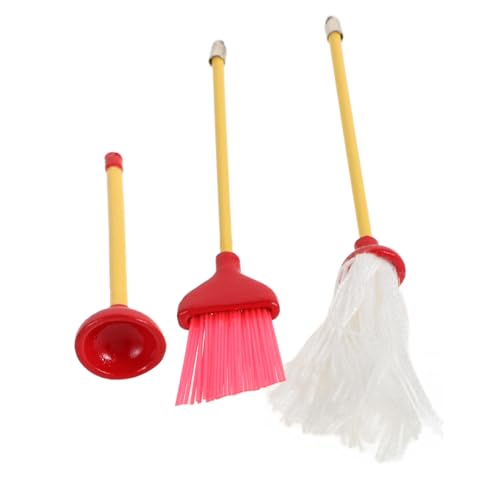 CIYODO Miniatur Mop und Besen für Puppenhaus Dollhouse Reinigungszubehör Realistisches für Fördert Verantwortung und Geschicklichkeit Vielseitig Einsetzbar Küche Bad und Wohnzimmer von CIYODO