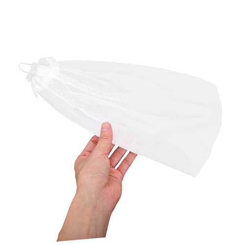 CIYODO Miniatur Puppen Braut Schleier Silberfarbener Hochzeitsschleier für Modepuppen Elegantes Accessoire zur Individualisierung und Vielseitigen Gestaltung von Puppenoutfits von CIYODO