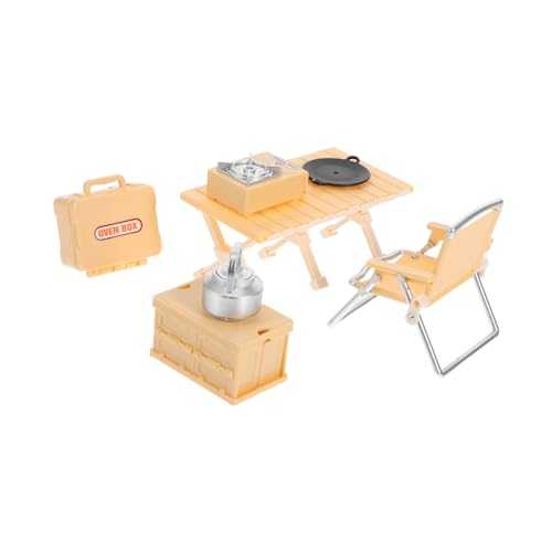 CIYODO Miniatur Puppenhaus Camping Kochgeschirr Leichtes Outdoor für Mini Topf Löffel Ofentopf Tragbar für Rollenspiele und Kreatives Lernen Gelb CIYODO Miniatur Puppenhaus Camping Kochgeschirr Leichtes Outdoor für Mini Topf Löffel Ofentopf Tragbar für Rollenspiele und Kreatives Lernen Gelb von CIYODO