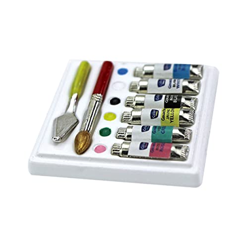 CIYODO Miniatur Puppenhaus Lebendige Aquarell Spielzeuge Realistische Mini Ornamente für Detailreiche Handgefertigte Miniaturmöbel Langlebige Sammlung für Mini Haus Szenen von CIYODO
