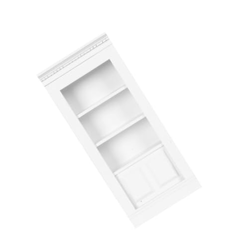 CIYODO Miniatur Puppenschrank aus Holz Moderner Stil Robustes Material Detailreiches Puppenhaus Zubehör als Dekoration für Puppenhäuser und Schreibtischornament Elfenbeinweiß CIYODO Miniatur Puppenschrank aus Holz Moderner Stil Robustes Material Detailreiches Puppenhaus Zubehör als Dekoration für Puppenhäuser und Schreibtischornament Elfenbeinweiß von CIYODO