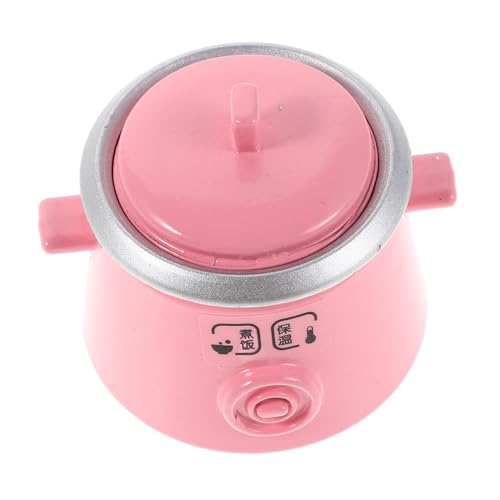 CIYODO Miniatur Reiskocher Metall Mini Küchenzubehör für Puppenhaus Rollenspiel Dekoration Tragbar Langlebig Kindgerecht Kreativ von CIYODO