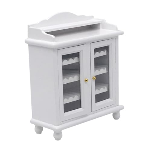 CIYODO Miniatur Wohnzimmer Weinregal Modell Dekoratives Puppenhaus Möbel Einfaches Design für Miniaturhaus Dekoration Weiß CIYODO Miniatur Wohnzimmer Weinregal Modell Dekoratives Puppenhaus Möbel Einfaches Design für Miniaturhaus Dekoration Weiß von CIYODO