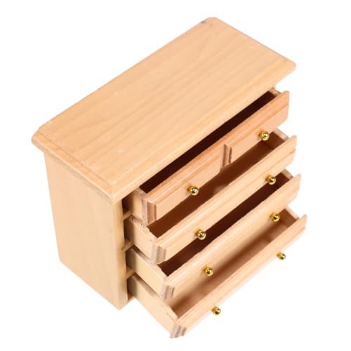CIYODO Miniatur-holzschrank Für Puppenhaus Im Maßstab 1:12, Schubladenschrank Für Wohnzimmer Und Schlafzimmer, Minimöbel Für Puppenhauszubehör, Sammler von CIYODO