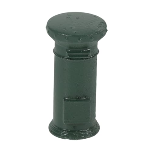 CIYODO Miniatur-postkasten Modell Grün Maßstab Detailgetreue Vintage Mailbox Miniatur-Figur Vielseitiges Dekorationsobjekt für Puppenhäuser Sandtisch-szenen Moosgärten und von CIYODO