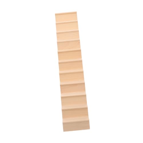 CIYODO Miniaturdekor für kinderspielzeug Retro Styles Spielhaus-Zubehör bastelmaterial winzig Modelle empfindlich Puppenhausbauzubehör gefälschte Treppe für Minihaus Holz von CIYODO