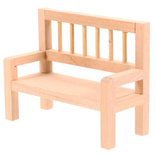CIYODO Miniature Holzbank für Puppenhaus Dekorative Miniaturbank aus Holz für Mini Zubehör Puppenmöbel und Miniaturkunsthandwerk Geschenkidee für Freunde CIYODO Miniature Holzbank für Puppenhaus Dekorative Miniaturbank aus Holz für Mini Zubehör Puppenmöbel und Miniaturkunsthandwerk Geschenkidee für Freunde von CIYODO