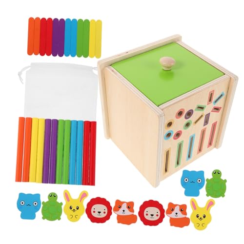 CIYODO Montessori Formensortierer Holzspielzeug Bunte Farb Formerkennung für Ab Jahren Pädagogisches Puzzle zur Feinmotorik und Kognitiver Entwicklung CIYODO Montessori Formensortierer Holzspielzeug Bunte Farb Formerkennung für Ab Jahren Pädagogisches Puzzle zur Feinmotorik und Kognitiver Entwicklung von CIYODO