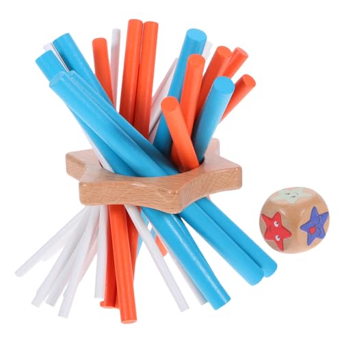 CIYODO Montessori Holz Balance Stick Spiel Buntes Geduldsspiel Pädagogisch für Erwachsene Koordination für Party Reise Spaß von CIYODO