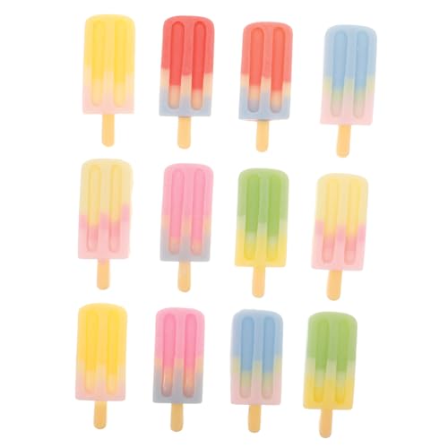 CIYODO 12 Stück Bunte Miniatur-EIS Am Stiel Kunstharz Künstliche Eisbonbons Eisanhänger DIY-handyhülle Winzige Eisrequisiten Miniatur-Dessert-Modelle CIYODO 12 Stück Bunte Miniatur-EIS Am Stiel Kunstharz Künstliche Eisbonbons Eisanhänger DIY-handyhülle Winzige Eisrequisiten Miniatur-Dessert-Modelle von CIYODO
