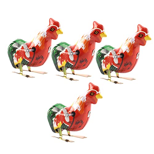 CIYODO Ostern Wind up Chicken 4pcs Kinderspielzeug Neuheit Uhrwerk Spielzeug Sicher und für Kleinkinder von CIYODO