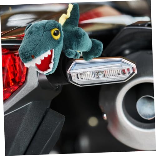 CIYODO Niedliches Dinosaurier Kuscheltier Plüsch Figur Motorrad Deko Mini Stofftier Anhänger Jungen Mädchen Party Favor von CIYODO