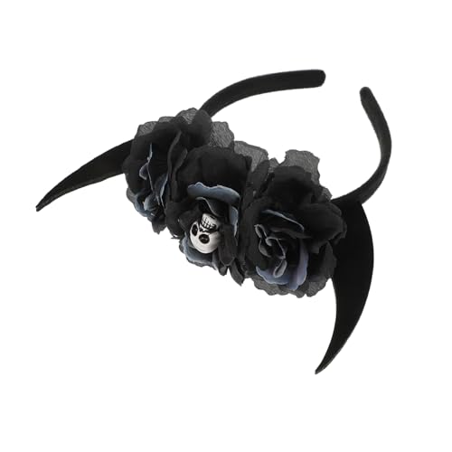 CIYODO Ox Horn Headband Halloween Party Accessory Leichtes Komfortables Stirnband mit Realistischem Kuhhorn für Halloween Karneval Cosplay und Maskerade Schwarzes Teufelshorn Haarreif von CIYODO
