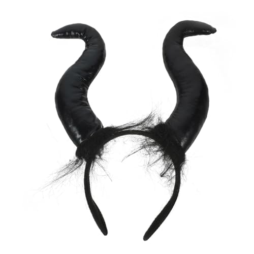 CIYODO Ox Horn Headband Teufelshörner Stirnband Halloween Party Cosplay Haarschmuck Leicht Bequem für Kostüm Karneval und Verkleidung CIYODO Ox Horn Headband Teufelshörner Stirnband Halloween Party Cosplay Haarschmuck Leicht Bequem für Kostüm Karneval und Verkleidung von CIYODO
