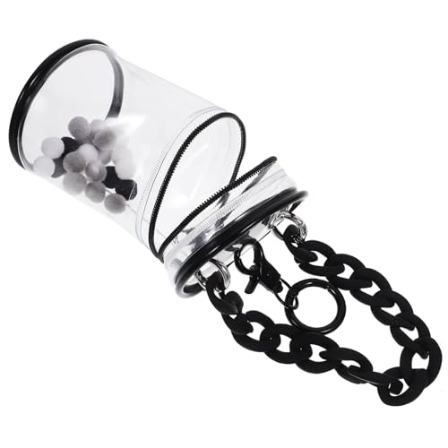 CIYODO PVC Mini Puppentasche Transparent mit Reißverschluss Kleine Handtasche für Puppen Robuste und Wasserfeste PVC Aufbewahrungstasche mit Kette Praktischer Doll Holder für Unterwegs CIYODO PVC Mini Puppentasche Transparent mit Reißverschluss Kleine Handtasche für Puppen Robuste und Wasserfeste PVC Aufbewahrungstasche mit Kette Praktischer Doll Holder für Unterwegs von CIYODO