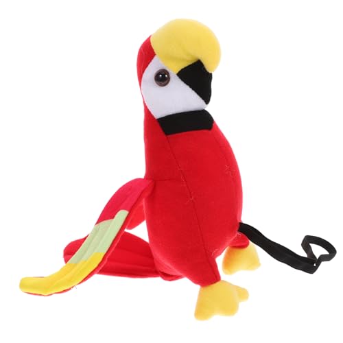 CIYODO Papagei Mit Schultern Puppe Papagei Plüschtier Schulterpapagei Kindervogelspielzeug Papagei Kuscheltiere Piratenvogel Requisite Weicher Plüschpapagei Auf Der Schulter von CIYODO