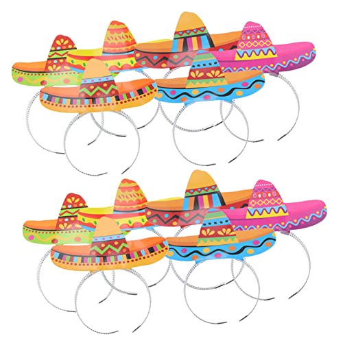 CIYODO 12 Stücke Mexikanischer Hut Stirnband Papier Stirnbänder Für Party Tragen Breitkrempiges Stirnband Thema Party Zubehör CIYODO 12 Stücke Mexikanischer Hut Stirnband Papier Stirnbänder Für Party Tragen Breitkrempiges Stirnband Thema Party Zubehör von CIYODO