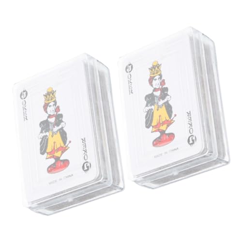 CIYODO Set Mit Mini-Spielkarten Aus Kunststoff Papier Miniatur-pokerkarten Spiele Für Jungen Und Mädchen Dekoration von CIYODO