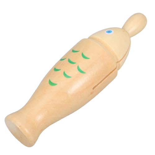 CIYODO Perkussion Instrumente Fischform Holzklöppel Musikinstrument für Rhythmusstock Fördert Koordination und Motorische Fähigkeiten Musikspielzeug für Kleinkinder von CIYODO