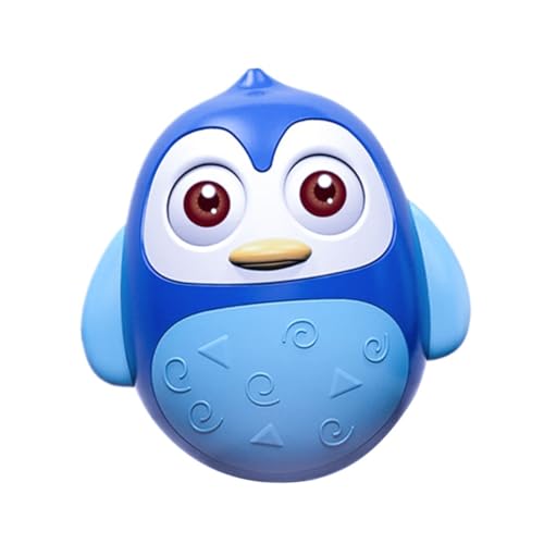 CIYODO Pinguin -klingeln Für Den Bauch Frühentwicklungs- Und Aktivitätsspielzeug -Tumbler- Entzückendes Babyspielzeug Rasseln Blue Plastik von CIYODO