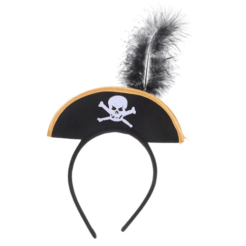 CIYODO Piraten Haarreif mit Elastischem Band Detailreiche Piratenhut Kopfbedeckung für Halloween Kostüm Vielseitiges Partyaccessoire für Karneval Cosplay und Verkleidungsspiel CIYODO Piraten Haarreif mit Elastischem Band Detailreiche Piratenhut Kopfbedeckung für Halloween Kostüm Vielseitiges Partyaccessoire für Karneval Cosplay und Verkleidungsspiel von CIYODO