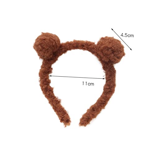 CIYODO Plüsch Bärenohren Haarreif für Mädchen Kuscheliges Weiches Haarband mit Lustigen Bärendekor Dunkelbraun Kindgerecht für Party Cosplay und Festivals CIYODO Plüsch Bärenohren Haarreif für Mädchen Kuscheliges Weiches Haarband mit Lustigen Bärendekor Dunkelbraun Kindgerecht für Party Cosplay und Festivals von CIYODO