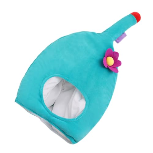 CIYODO Plüsch Cocktail Flaschenhut Weiches Kostümzubehör für Erwachsene Karneval Fasching Partyroleplay Halloween Geburtstagsfeier Blau von CIYODO