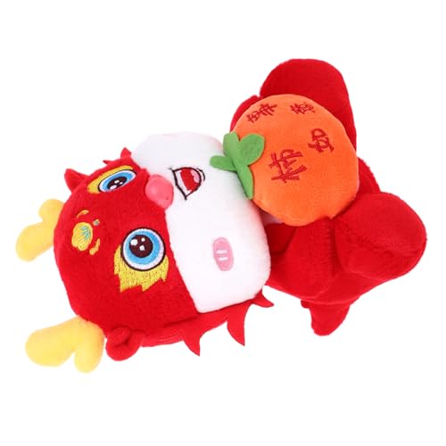 CIYODO Plüsch Drache Maskottchen Puppe Stofftier Kuscheliger Chinesischer Tierkreiszeichen Drache Frühlingsfest Dekoration Wiederverwendbar Sicher für Geburtstage Hochwertige von CIYODO