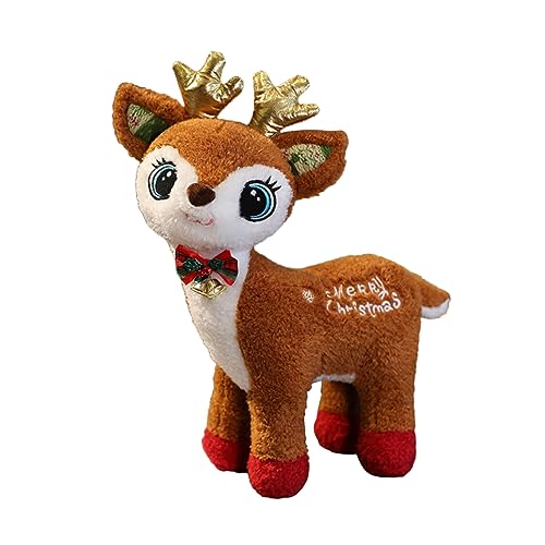 CIYODO Plüsch Rentier Figur Kuscheltier Weihnachtsdeko Festliche Weihnachtsdekoration Weiche Rentier Puppe für Wohnzimmer Schlafzimmer CIYODO Plüsch Rentier Figur Kuscheltier Weihnachtsdeko Festliche Weihnachtsdekoration Weiche Rentier Puppe für Wohnzimmer Schlafzimmer von CIYODO