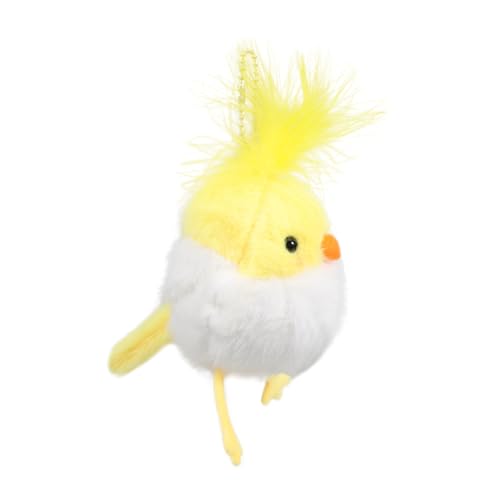 CIYODO Plüsch Schlüsselanhänger Plüsch Nymphensittich Schlüsselanhänger Vogel Plüschtiere Hängende Anhänger Tiere Handtaschenanhänger Stofftiere Schlüsselanhänger Charme von CIYODO