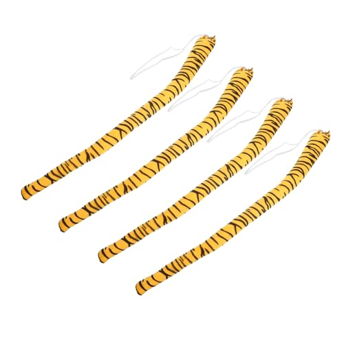 CIYODO Plüsch Tiger Kostüm Teiliges Realistisches Tier Accessoire mit Weichem und Eisenkern Wiederverwendbar für Cosplay Tierpartys und Bühnenauftritte von CIYODO