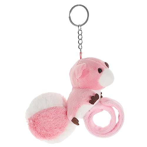 CIYODO Plüscharmband Tierarmband Slap-Band- Schlagarmbänder Band ausgestopfte Tierarmbänder Animal-Slap-Armband Stofftiere Zubehör PP Baumwolle Rosa von CIYODO