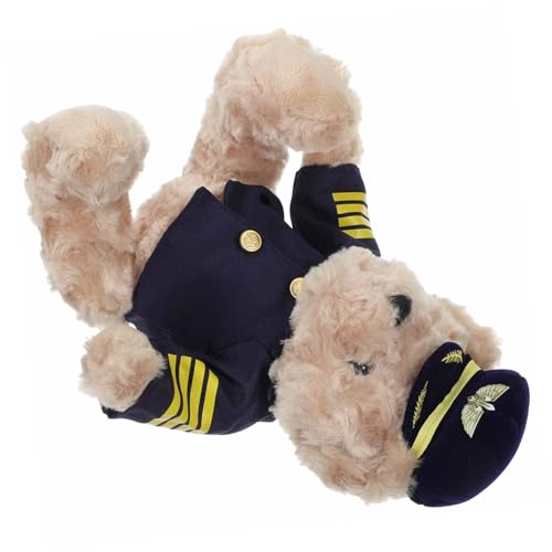 CIYODO Plüschbär Pilot Kuscheltier Flauschig Gefüllt Kleine Stofftier Puppe Kreatives Geschenk Für Kinderzimmer Dekoration CIYODO Plüschbär Pilot Kuscheltier Flauschig Gefüllt Kleine Stofftier Puppe Kreatives Geschenk Für Kinderzimmer Dekoration von CIYODO