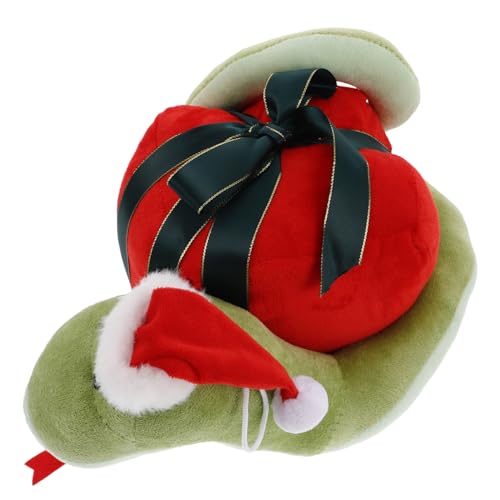 CIYODO Plüschschlange Weihnachtsfigur Lustiges Kuscheltier im Cartoon Stil Weiche Gefüllte Schlange für Greifautomaten von CIYODO