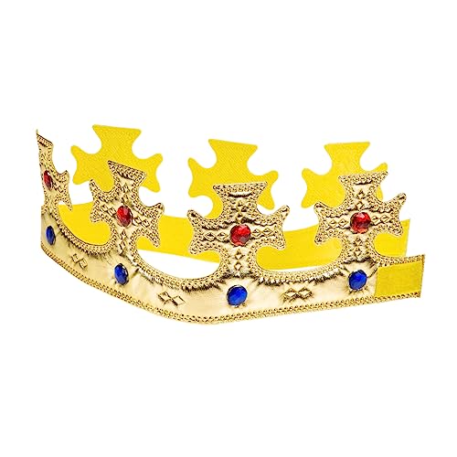 CIYODO Prinzessin Krone für Goldene Halloween Krone für Jungen Geburtstagsfeiern Tanzpartys Leicht mit Schmucksteinen Sicher und Langlebig von CIYODO