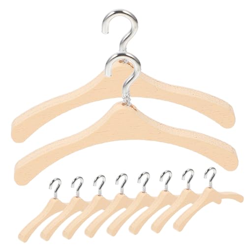 CIYODO Puppen Puppenkleid Miniatur Puppenaufhänger Outfit für Puppenkleidung Puppenhaus Zubehör Hölzerne für Puppenschränke Kleiderbügel Kleiderständer Puppenbügel CIYODO Puppen Puppenkleid Miniatur Puppenaufhänger Outfit für Puppenkleidung Puppenhaus Zubehör Hölzerne für Puppenschränke Kleiderbügel Kleiderständer Puppenbügel von CIYODO