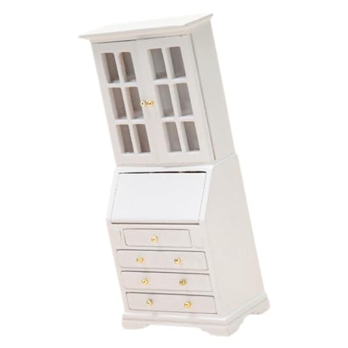 CIYODO Puppenhaus-schließfach Puppenhaus-miniaturschrank Möbelmodell Dollhouse Möbelspielzeug Dekorativer Kleiner Schrank Mini-puppenhausmöbel Puppenhaus Wohnzimmer Möbel Hölzern von CIYODO