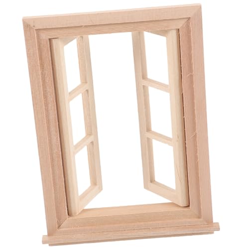 CIYODO Mini Fensterrahmen Aus Holz Für Puppenhaus-Dekoration Maßstab Stilvolle Miniaturmöbel Zubehör Für Kreative Wohnlandschaften Robustes Langlebiges Design Für Stimmungsvolle CIYODO Mini Fensterrahmen Aus Holz Für Puppenhaus-Dekoration Maßstab Stilvolle Miniaturmöbel Zubehör Für Kreative Wohnlandschaften Robustes Langlebiges Design Für Stimmungsvolle von CIYODO