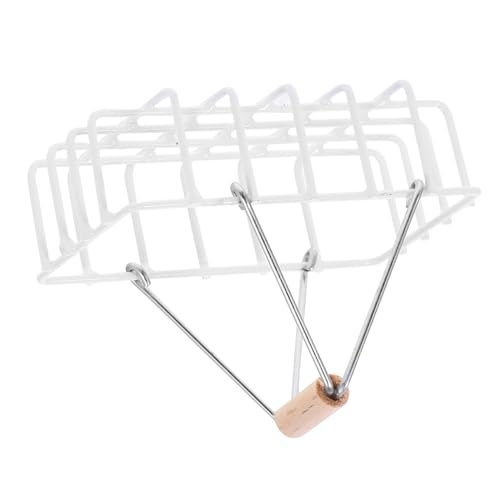 CIYODO Puppenhauskorb weihnachstsgeschenk weihnacjtsgeschenke Miniaturkorb spielzeugkorb Miniatures kinderspielzeug einkaufskorb tragbarer Mini-Korb Mini-Hausbedarf Eisen Weiß von CIYODO