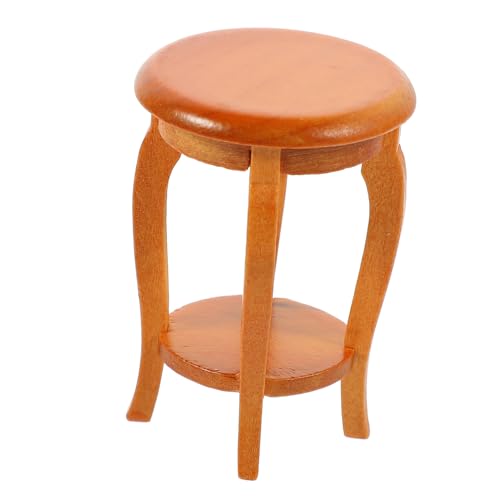 CIYODO Puppenhausmöbel Mini Stuhl für Puppenhaus DIY Zubehör Miniaturmöbel für Miniaturhäuser und Handwerksprojekte Sicheres Holzspielzeug von CIYODO