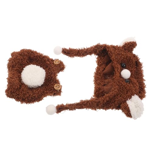 CIYODO Puppenkleidung Bärchenmütze und Latzhose Set für Puppen Niedliche Braune Bären-Outfits Spielkleidung Zubehör Pretend Play Kostüm CIYODO Puppenkleidung Bärchenmütze und Latzhose Set für Puppen Niedliche Braune Bären-Outfits Spielkleidung Zubehör Pretend Play Kostüm von CIYODO
