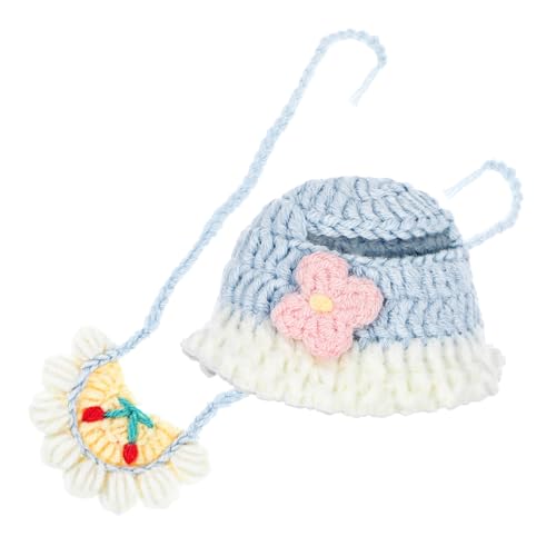 CIYODO Puppenkleidung für Puppen Handgehäkeltes Blumenhut Lätzchenset Kompatibel mit Labubu Niedliche Accessoires für Puppenhaus-fotoshootings CIYODO Puppenkleidung für Puppen Handgehäkeltes Blumenhut Lätzchenset Kompatibel mit Labubu Niedliche Accessoires für Puppenhaus-fotoshootings von CIYODO