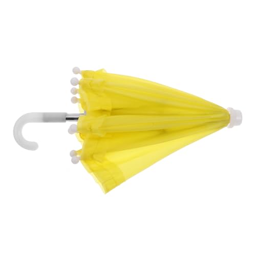 CIYODO Puppenschirmspielzeug Regenschirm Klein Winzig Puppenhaus Strandspielzeug Miniaturschirme Für Puppen Mini- Requisitenpuppenschirme Basteln Puppenzubehör Metall Gelb CIYODO Puppenschirmspielzeug Regenschirm Klein Winzig Puppenhaus Strandspielzeug Miniaturschirme Für Puppen Mini- Requisitenpuppenschirme Basteln Puppenzubehör Metall Gelb von CIYODO